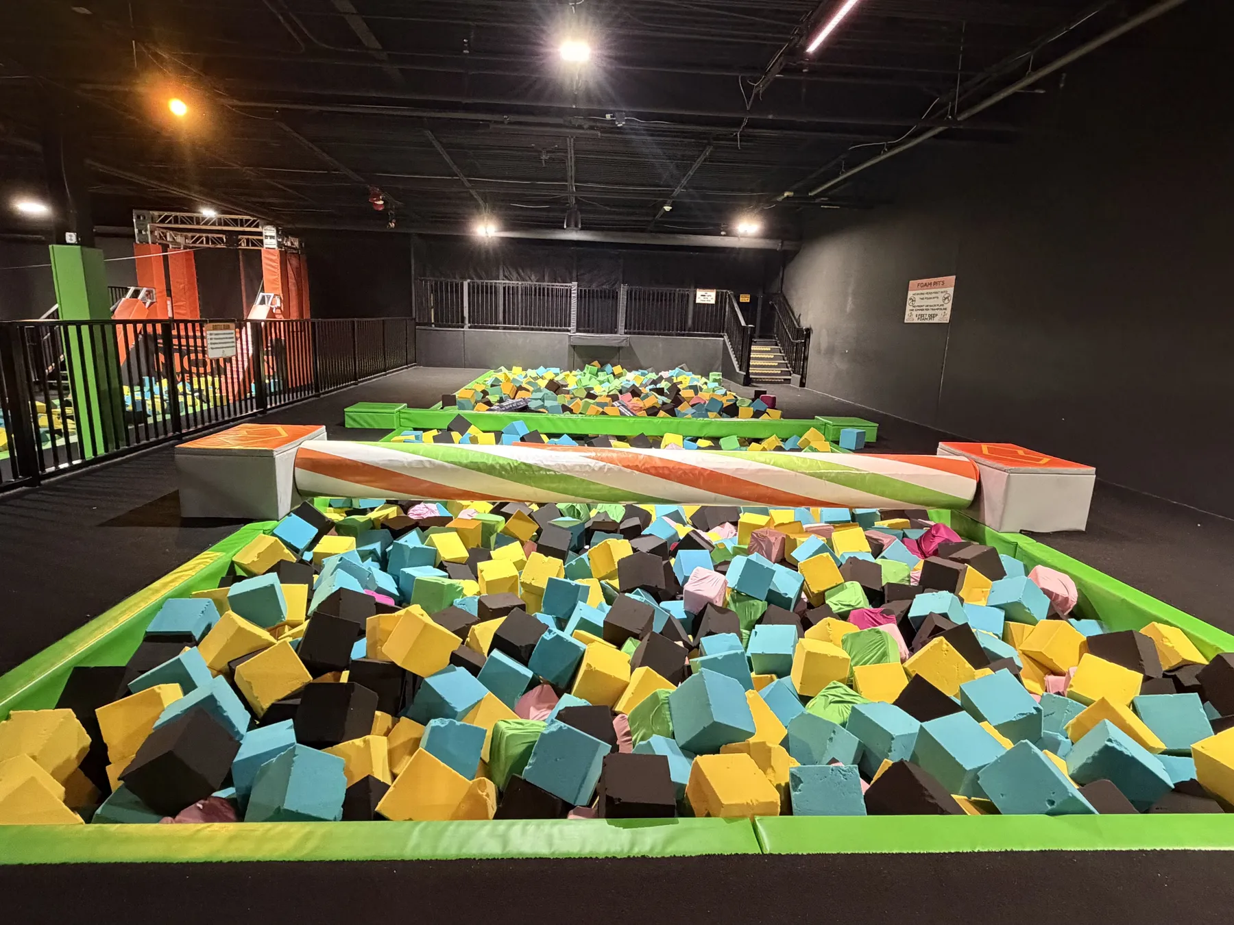 Foam Pit & Battle Beam at Nova Adventure Park Reading