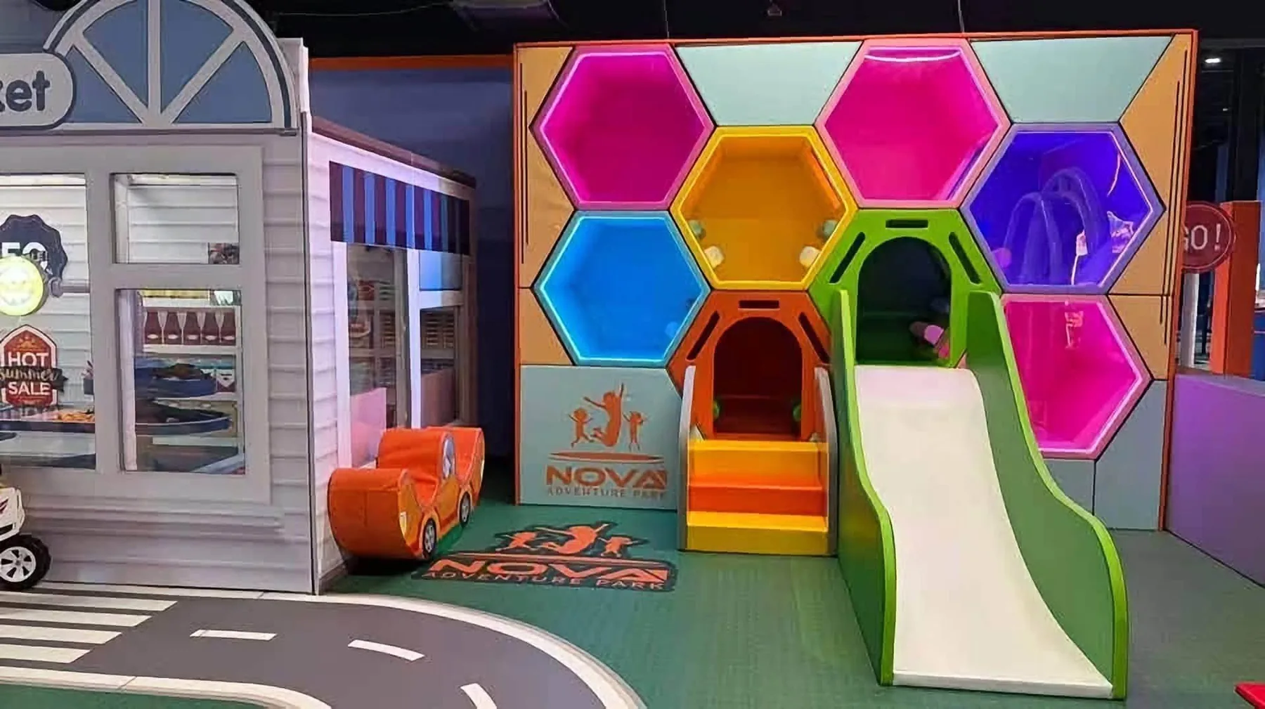 Hexagon Play House at Nova Adventure Park Reading