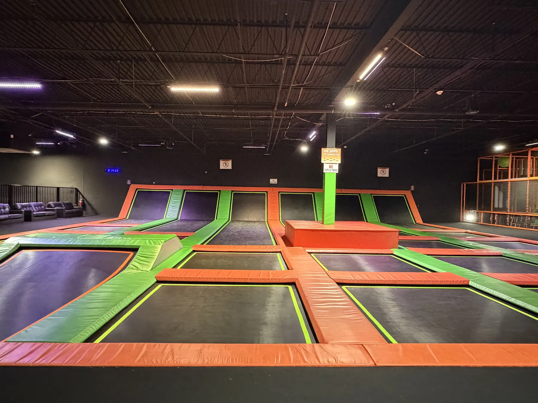 Main Trampoline at Nova Adventure Park Reading
